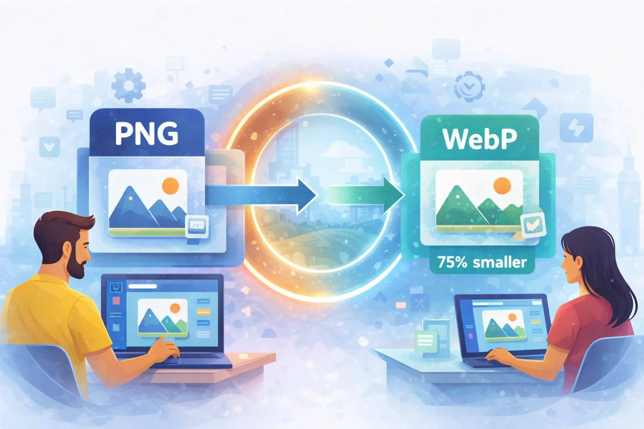 Convertir une image PNG en WebP
